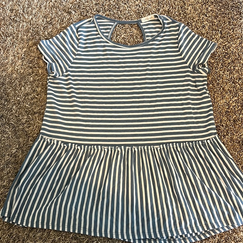 Cotton Bleu Top